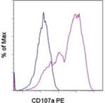 CD107a (LAMP-1) Antibody in Flow Cytometry (Flow)