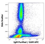 Human IgM Fc Secondary Antibody in Flow Cytometry (Flow)