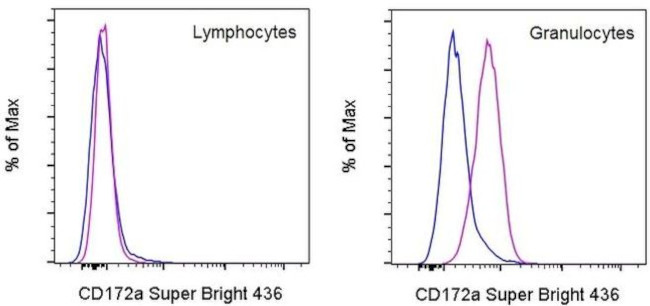 CD172a (SIRP alpha) Antibody in Flow Cytometry (Flow)