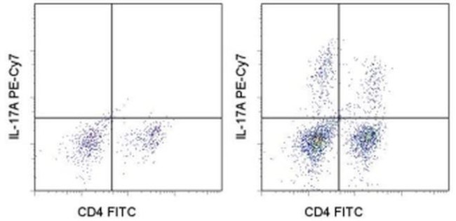 IL-17A Antibody in Flow Cytometry (Flow)