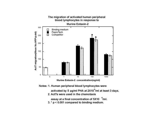 Mouse CCL24 (Eotaxin-2) Protein in Functional Assay (FN)