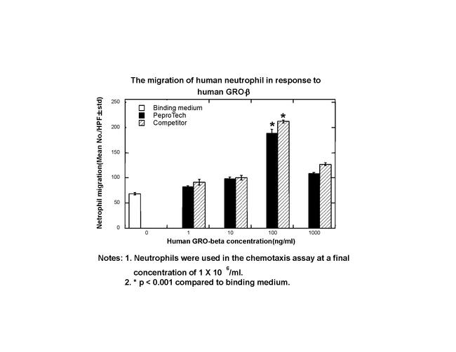 Human CXCL2 (GRO beta) Protein in Functional Assay (Functional)