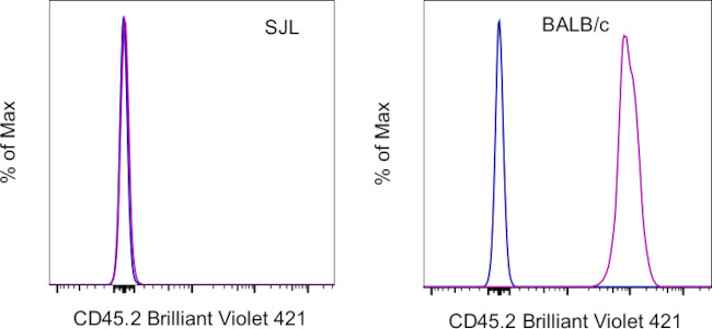 CD45.2 Antibody in Flow Cytometry (Flow)