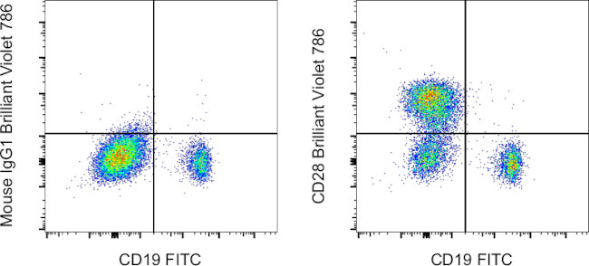 CD28 Antibody in Flow Cytometry (Flow)