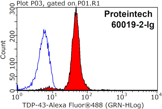 TDP-43 Antibody in Flow Cytometry (Flow)