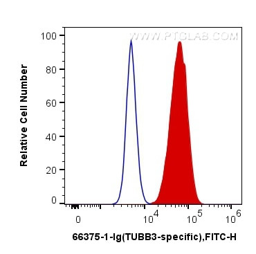 TUBB3 Antibody in Flow Cytometry (Flow)