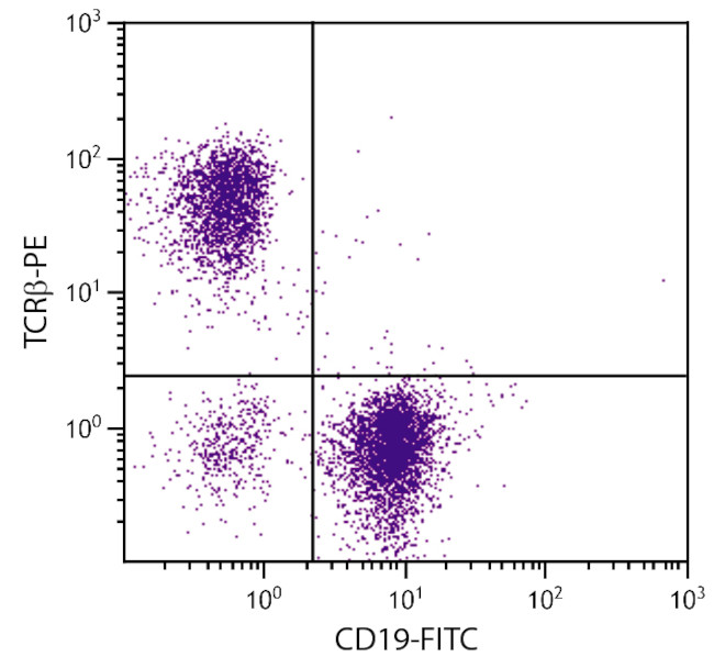 TCR beta Antibody in Flow Cytometry (Flow)