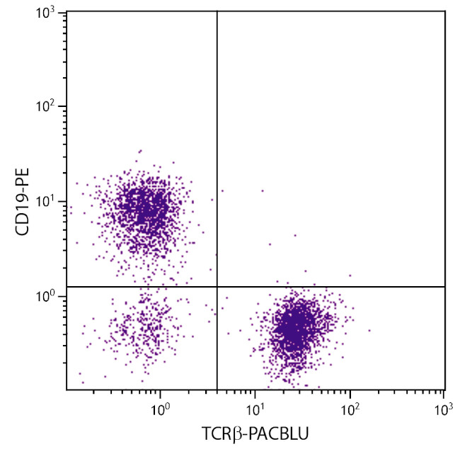 TCR beta Antibody in Flow Cytometry (Flow)