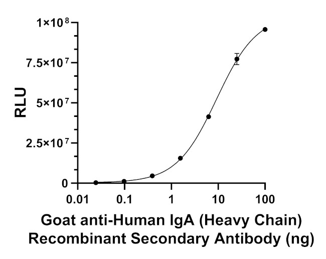 Human IgA (Heavy chain) Secondary Antibody in ELISA (ELISA)