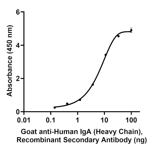 Human IgA (Heavy chain) Secondary Antibody in ELISA (ELISA)