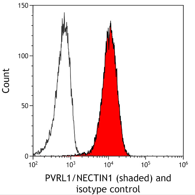 PVRL1/NECTIN1 Antibody in Flow Cytometry (Flow)