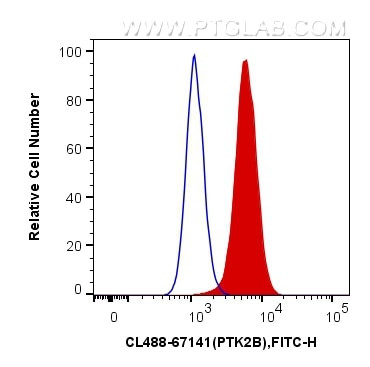PTK2B Antibody in Flow Cytometry (Flow)