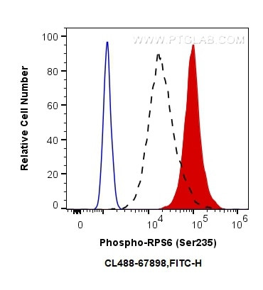 Phospho-S6 Ribosomal protein (Ser235) Antibody in Flow Cytometry (Flow)