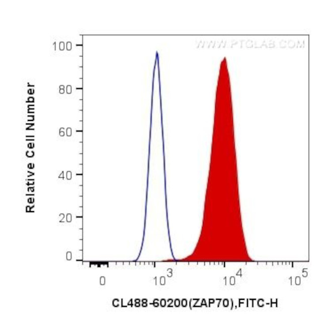 ZAP70 Antibody in Flow Cytometry (Flow)