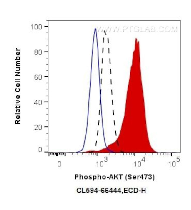 Phospho-AKT (Ser473) Antibody in Flow Cytometry (Flow)