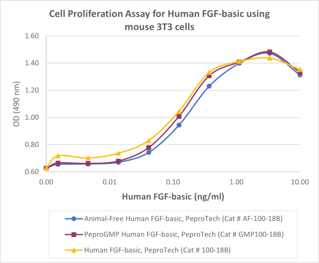 PeproGMP® Human FGF-basic (FGF-2/bFGF) Protein in Functional Assay (Functional)