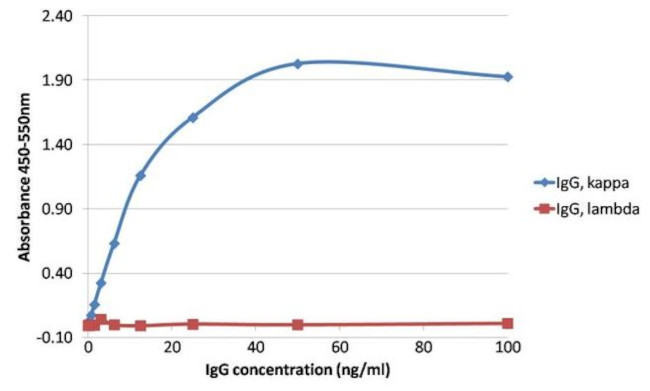 Human Kappa Light Chain Secondary Antibody in ELISA (ELISA)