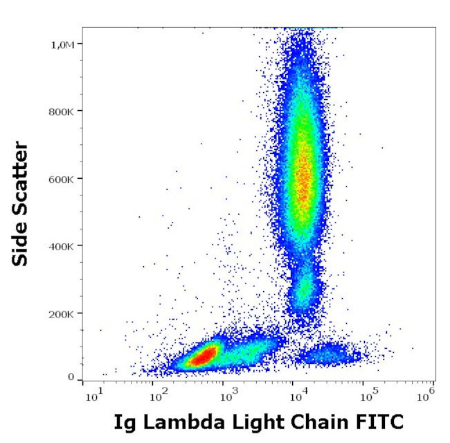 Human Lambda Light Chain Secondary Antibody in Flow Cytometry (Flow)