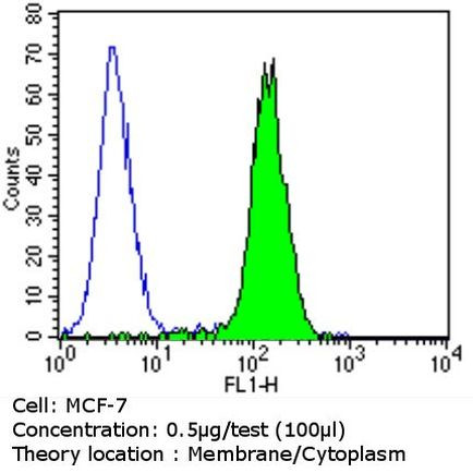 ErbB3 Antibody in Flow Cytometry (Flow)