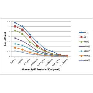 Human Ig (Light chain) Secondary Antibody in ELISA (ELISA)