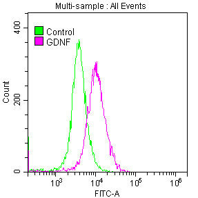 GDNF Antibody in Flow Cytometry (Flow)