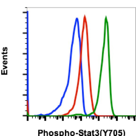 Phospho-Stat3 (Tyr705) Antibody in Flow Cytometry (Flow)