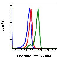 Phospho-Stat3 (Tyr705) Antibody in Flow Cytometry (Flow)