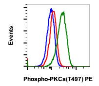 Phospho-PKC alpha (Thr497) Antibody in Flow Cytometry (Flow)