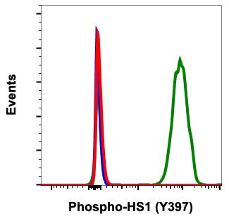 Phospho-HCLS1 (Tyr397) Antibody in Flow Cytometry (Flow)