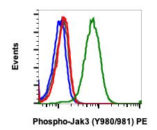 Phospho-Jak3 (Tyr980, Tyr981) Antibody in Flow Cytometry (Flow)