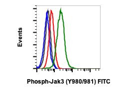 Phospho-Jak3 (Tyr980, Tyr981) Antibody in Flow Cytometry (Flow)