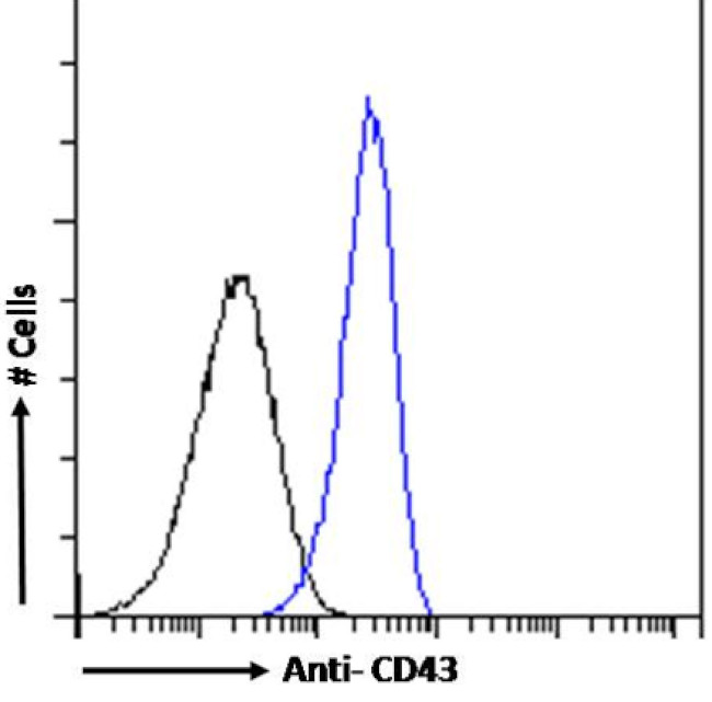 CD43 Chimeric Antibody in Flow Cytometry (Flow)