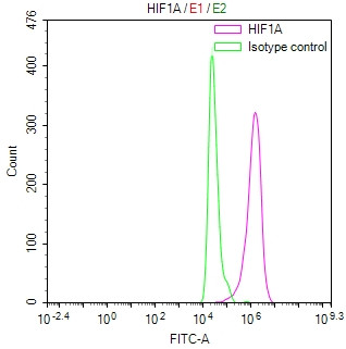 HIF1A Antibody in Flow Cytometry (Flow)