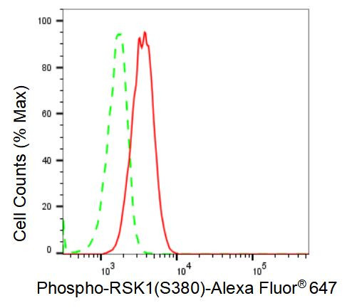 Phospho-RSK1 (Ser380) Antibody in Flow Cytometry (Flow)