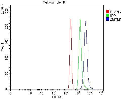 ZMYM1 Antibody in Flow Cytometry (Flow)