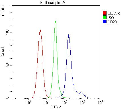 CD23 Antibody in Flow Cytometry (Flow)