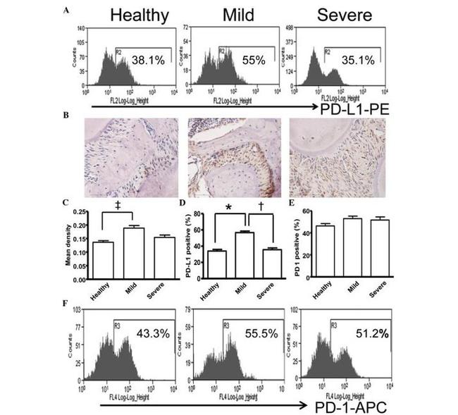 CD274 (PD-L1, B7-H1) Antibody in Flow Cytometry (Flow)