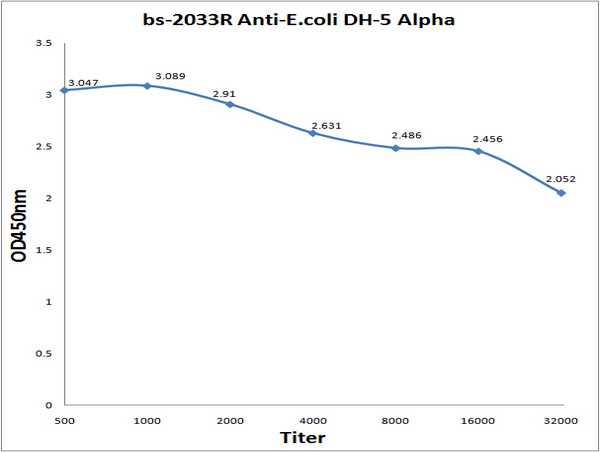 E.coli DH-5 Alpha Antibody in ELISA (ELISA)