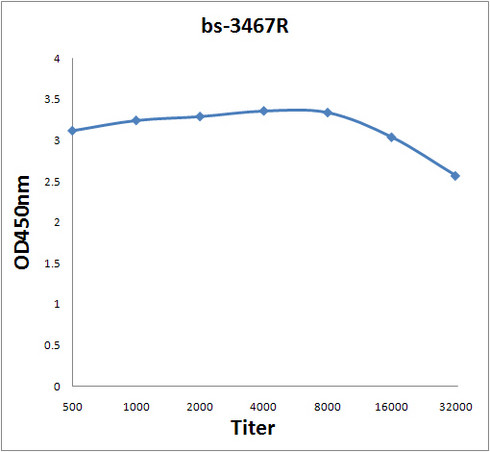 Phospho-VEGF receptor 2 (Tyr1059) Antibody in ELISA (ELISA)