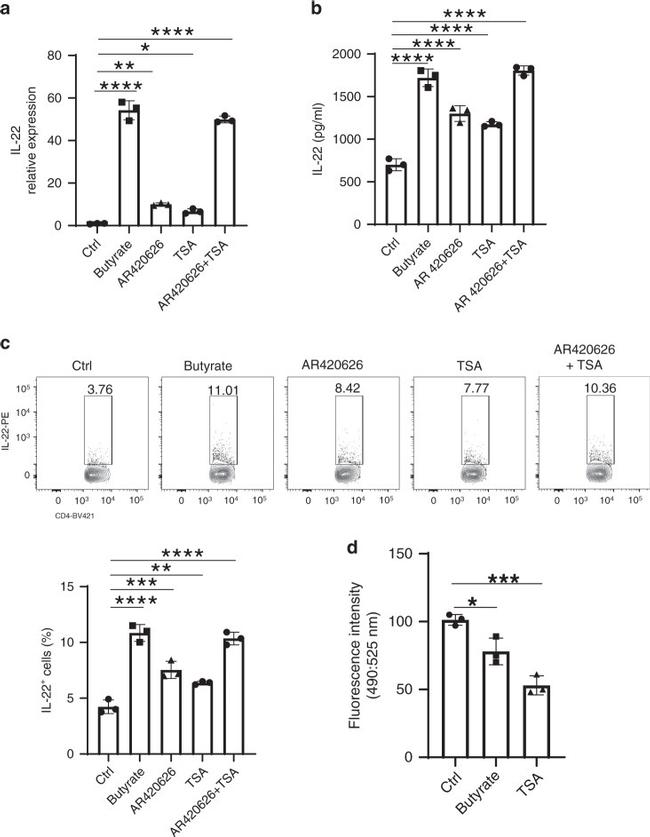 IL-22 Antibody in Flow Cytometry (Flow)